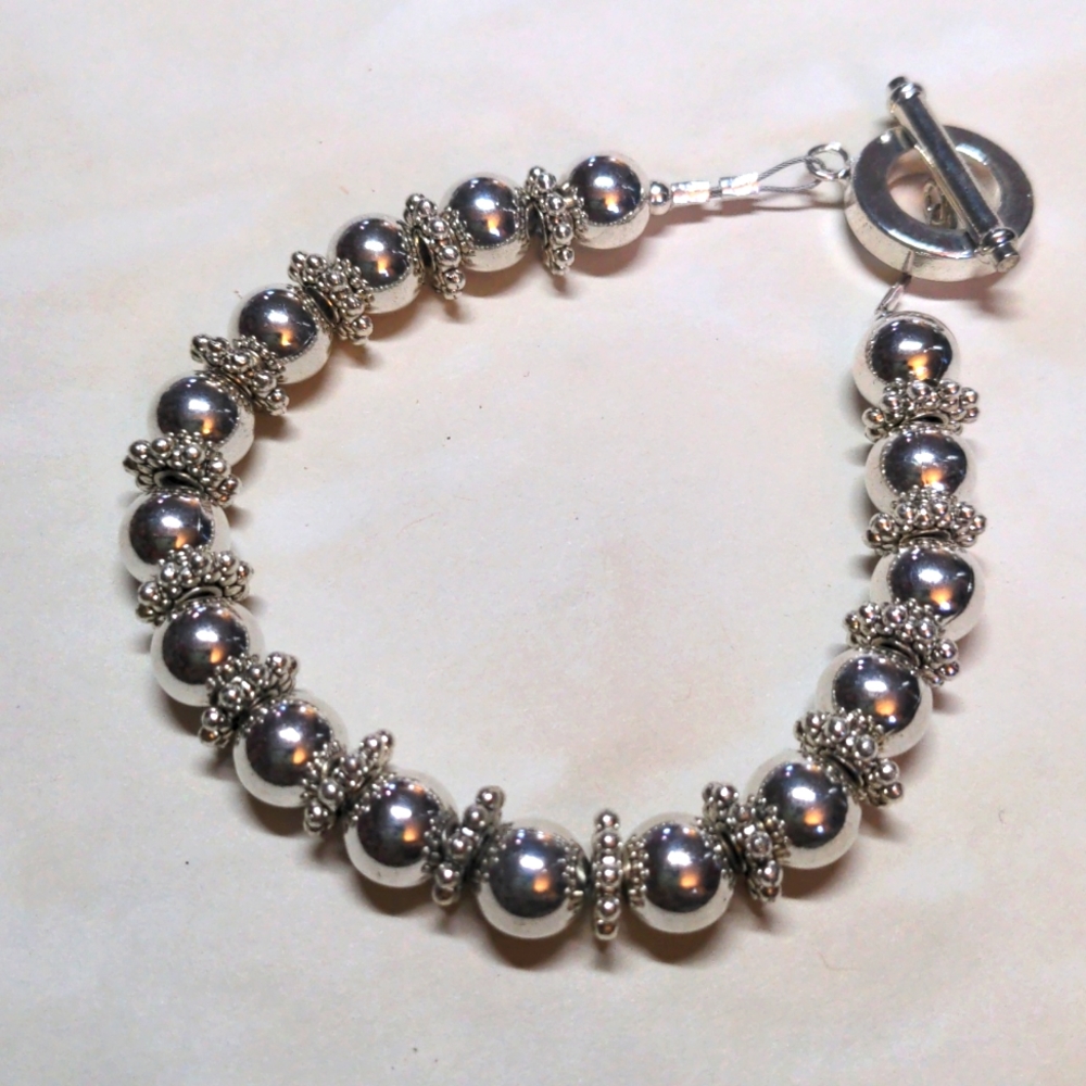 Silver toned bracelet
